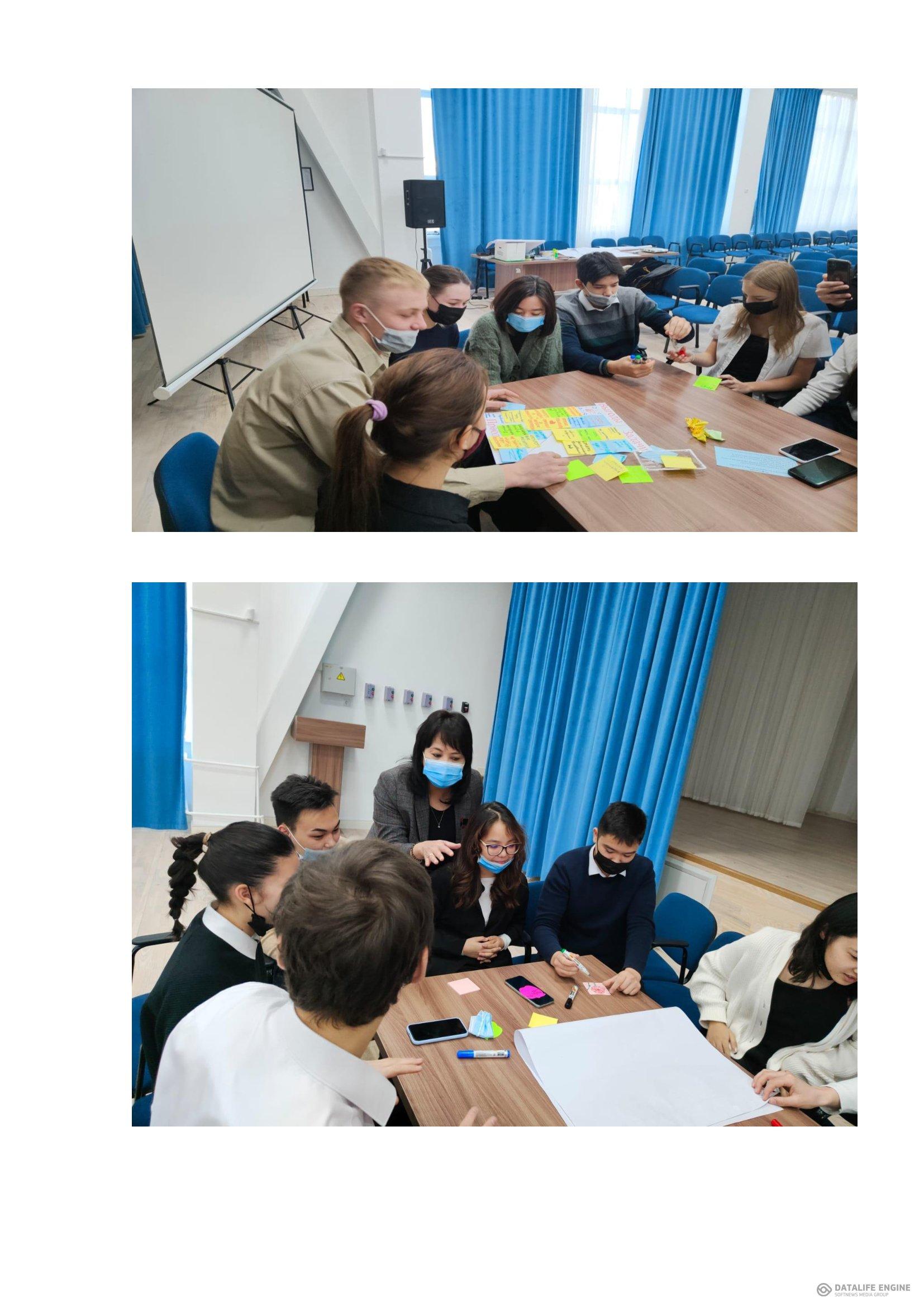 Сегодня, 23 ноября 2021 года, в КГУ ОШ 125 по проекту "Алматинские школы" состоялась встреча  самоуправлением "Образ выпускника школы глазами школьников".