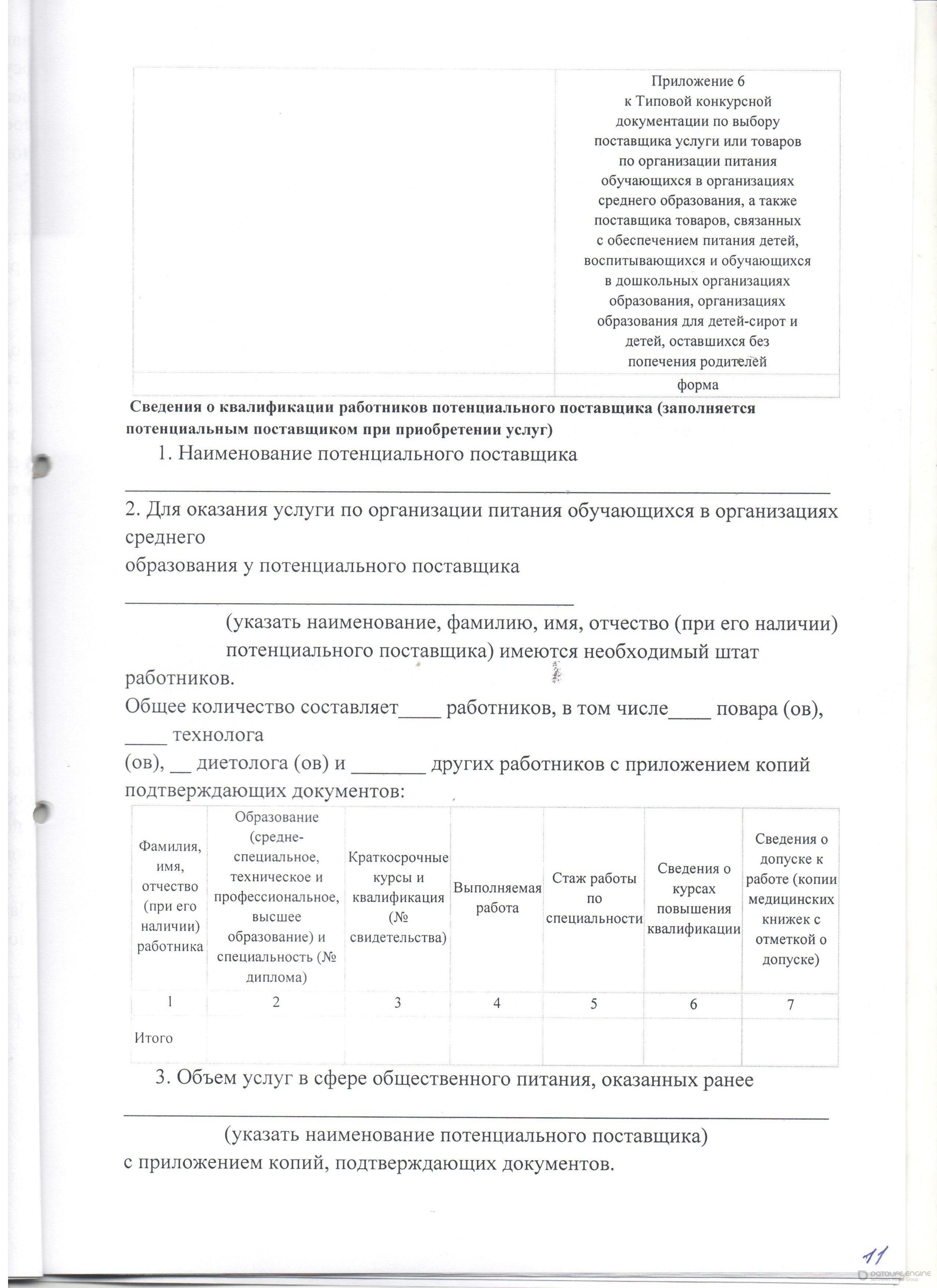 Организация питания